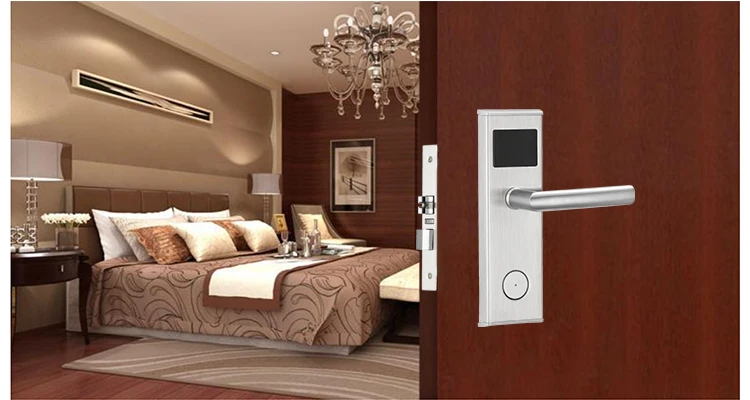 
electronic RFID Read door lock with key and card 