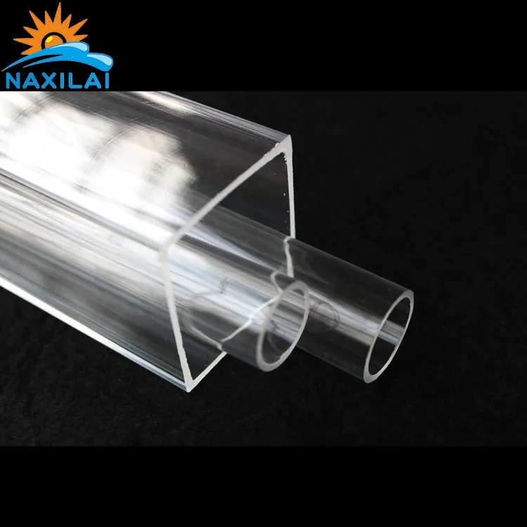 Naxilai Manufacture Transparent Extruded Acrylic Square Tube Cast Clear Solid AcrylicTube Acrylic Tube Clear Pmma Pipe