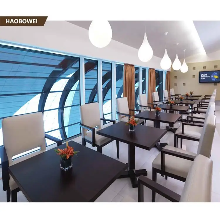 
High quality upholstered seat cafe restaurant table chair furniture 