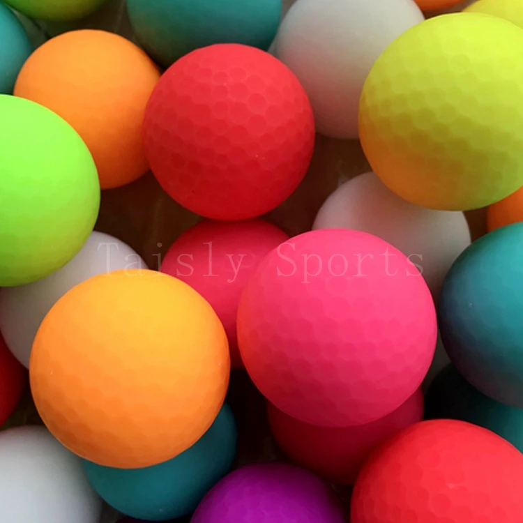 
Colorful junior golf balls 2 3 piece tour matt ball conform with the USGA and R&A 