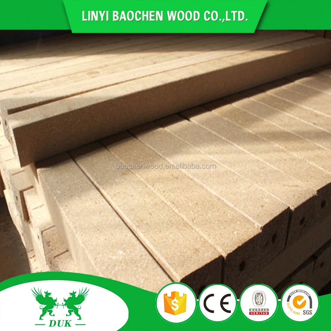 Linyi Manufacturing Compressed Hollow Wood Chipblock for Pallet foot