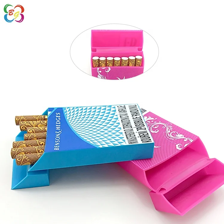 Рекламные подарки, прочная силиконовая коробка для сигарет с принтом
