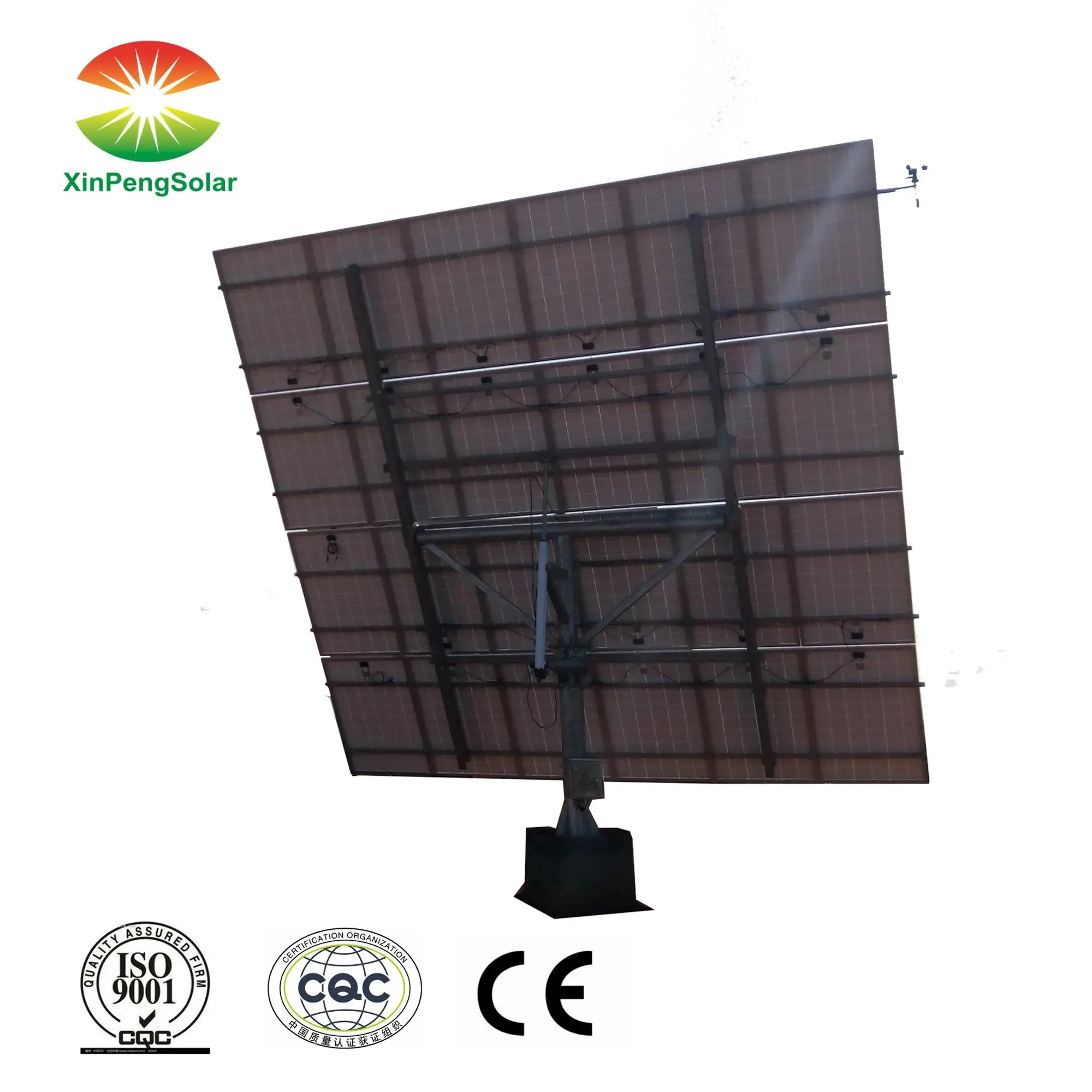 Горячее цинкование 7kw после солнца 2 оси солнечной энергии с двумя осями высокой точности комплект системы крепления