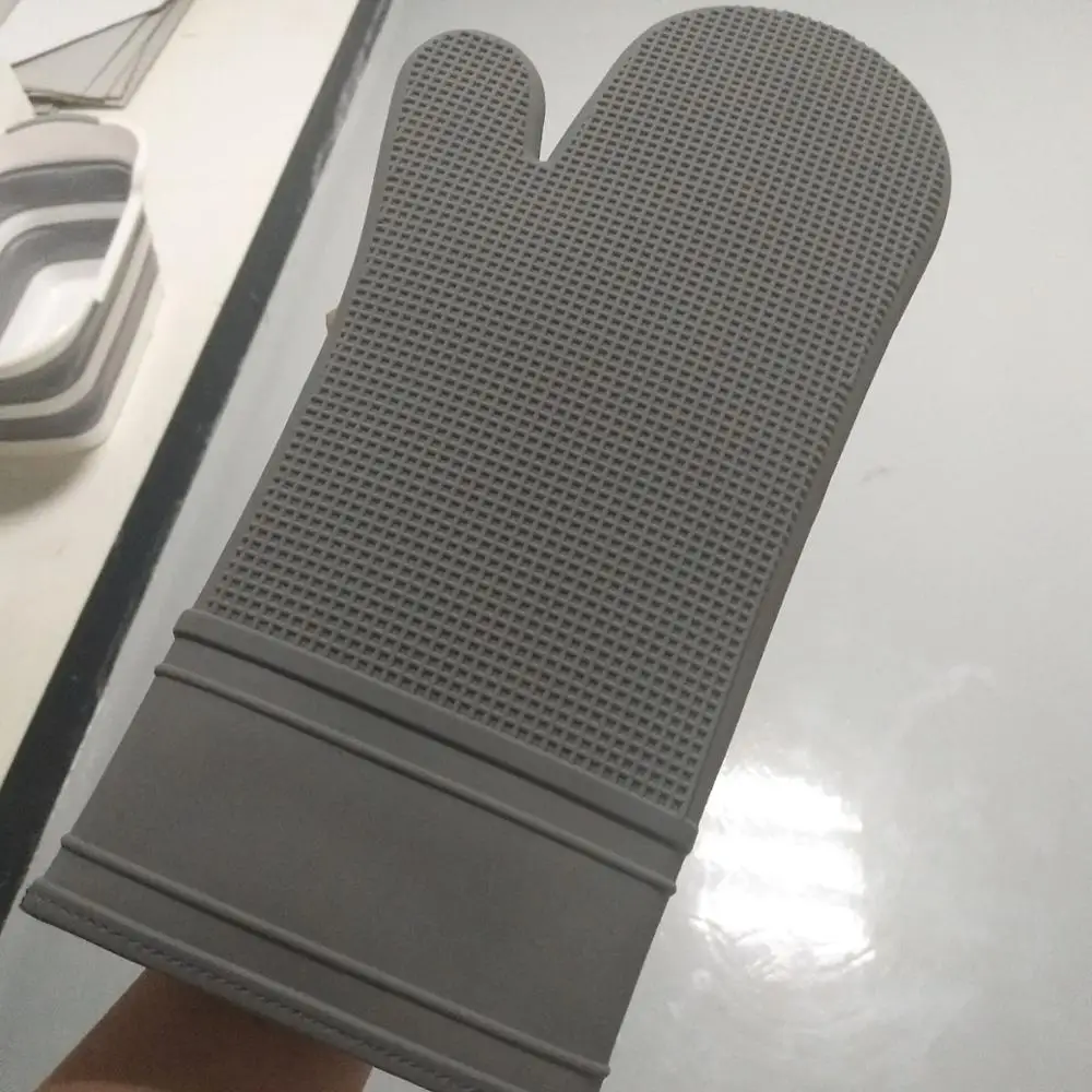 
Silicone Thickening Oven Mitts, Extra Long Professional Heat Resistant Potholder Gloves Oven Mitt, Microwave Oven Baking Anti 