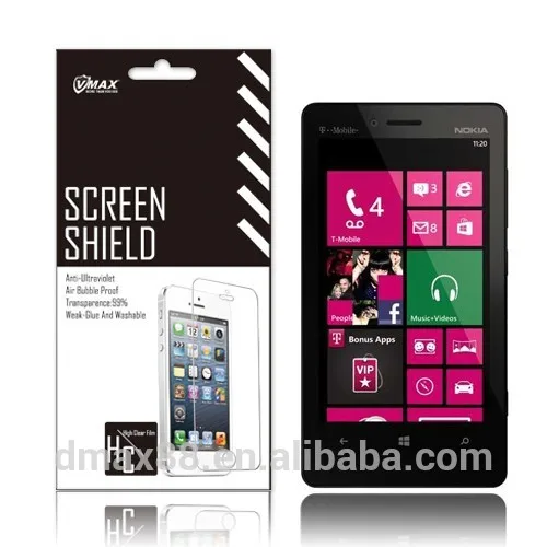 горячая продажа анти уф борьбе- излучения телефона протектор экрана для nokia lumia 810