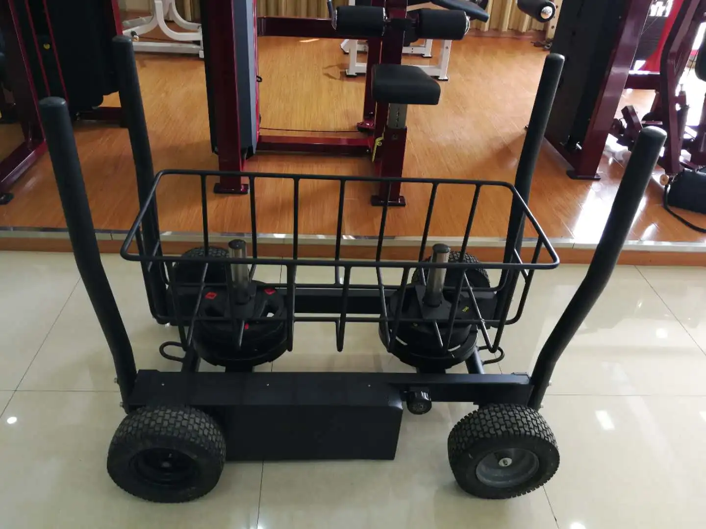 good quality power sled  with wheels gym equipment for strength training