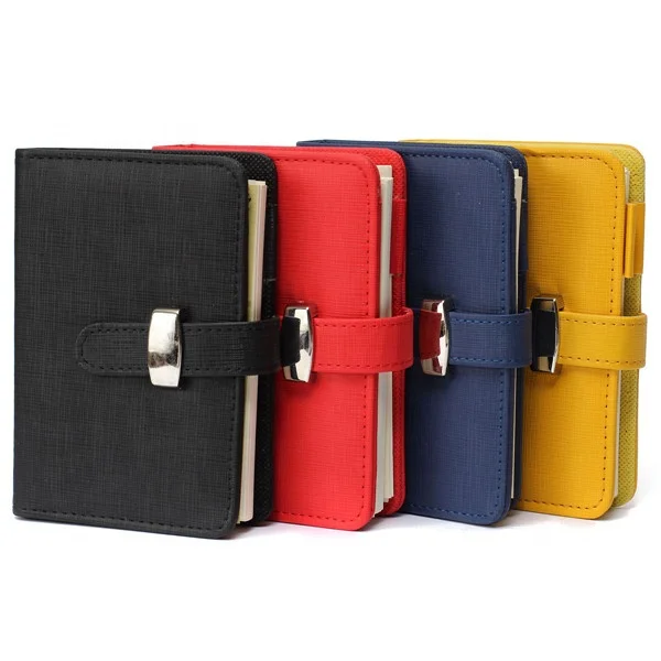 A5 A6 custom logo leather notebook cover with 6 holes ring binder