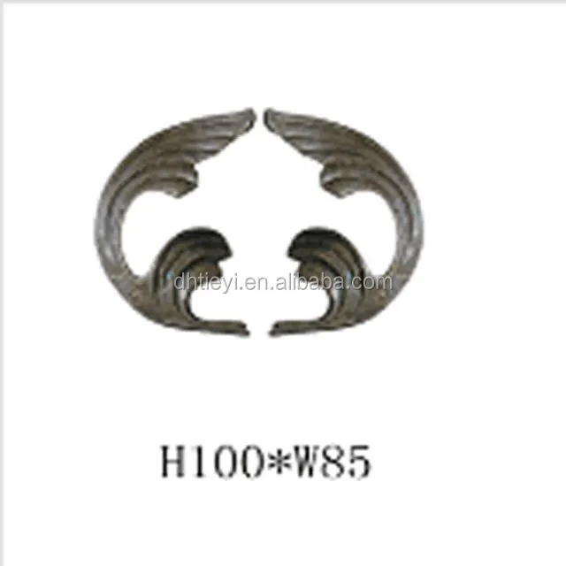 wrought iron flowers and leaves cast steel fence parts/cast steel leaf