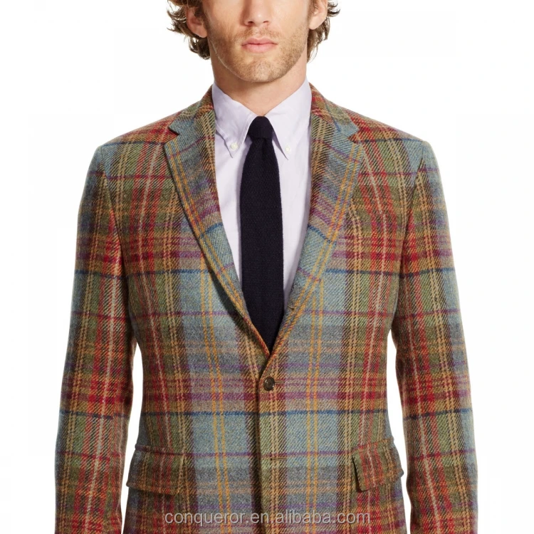 Bespoke Fashionable Latest Suit Design Elbow Patch Mens Fancy Suit Blazer