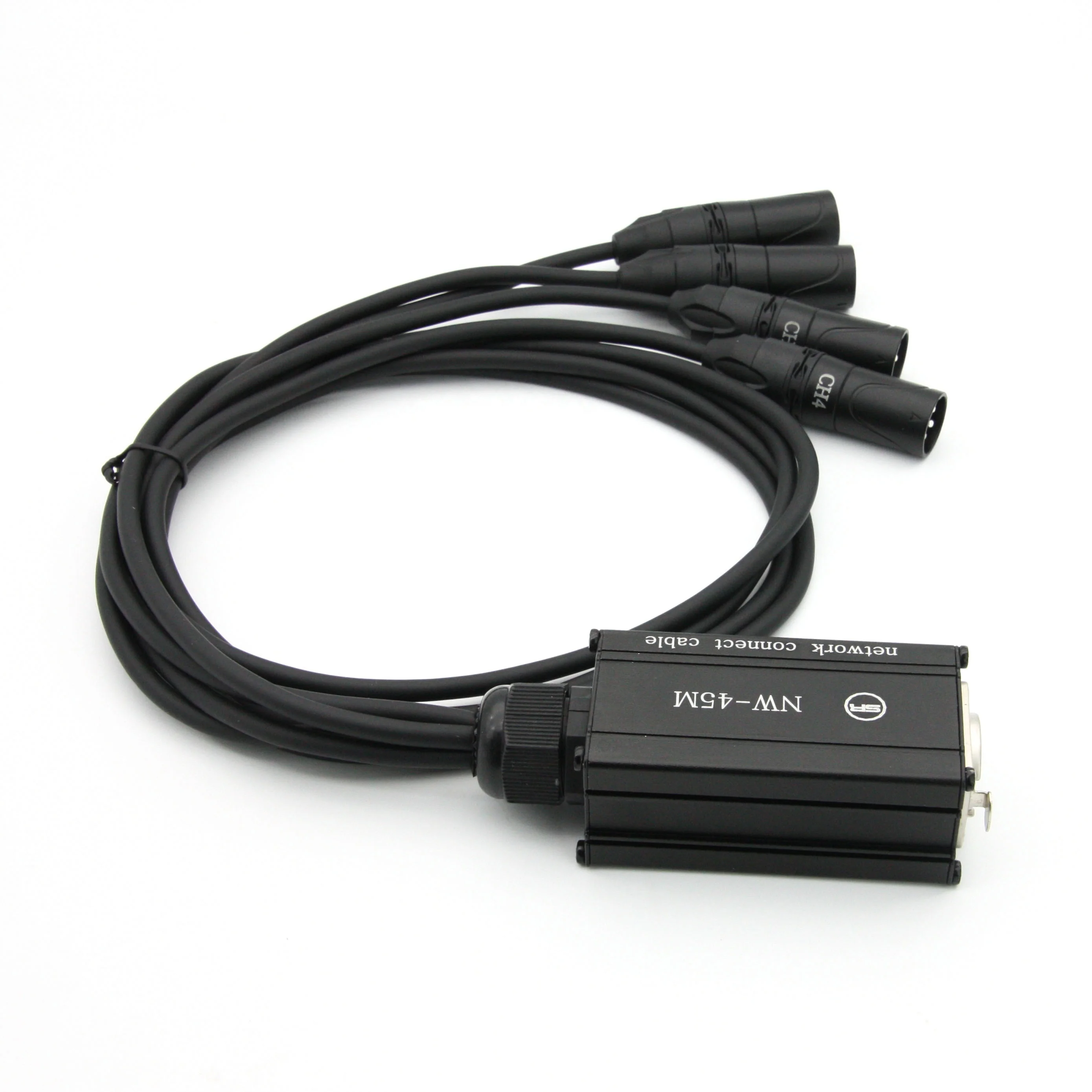 
4CH DMX Multii Network Connect Cable Shelded CAT6 cable with etherCon male 