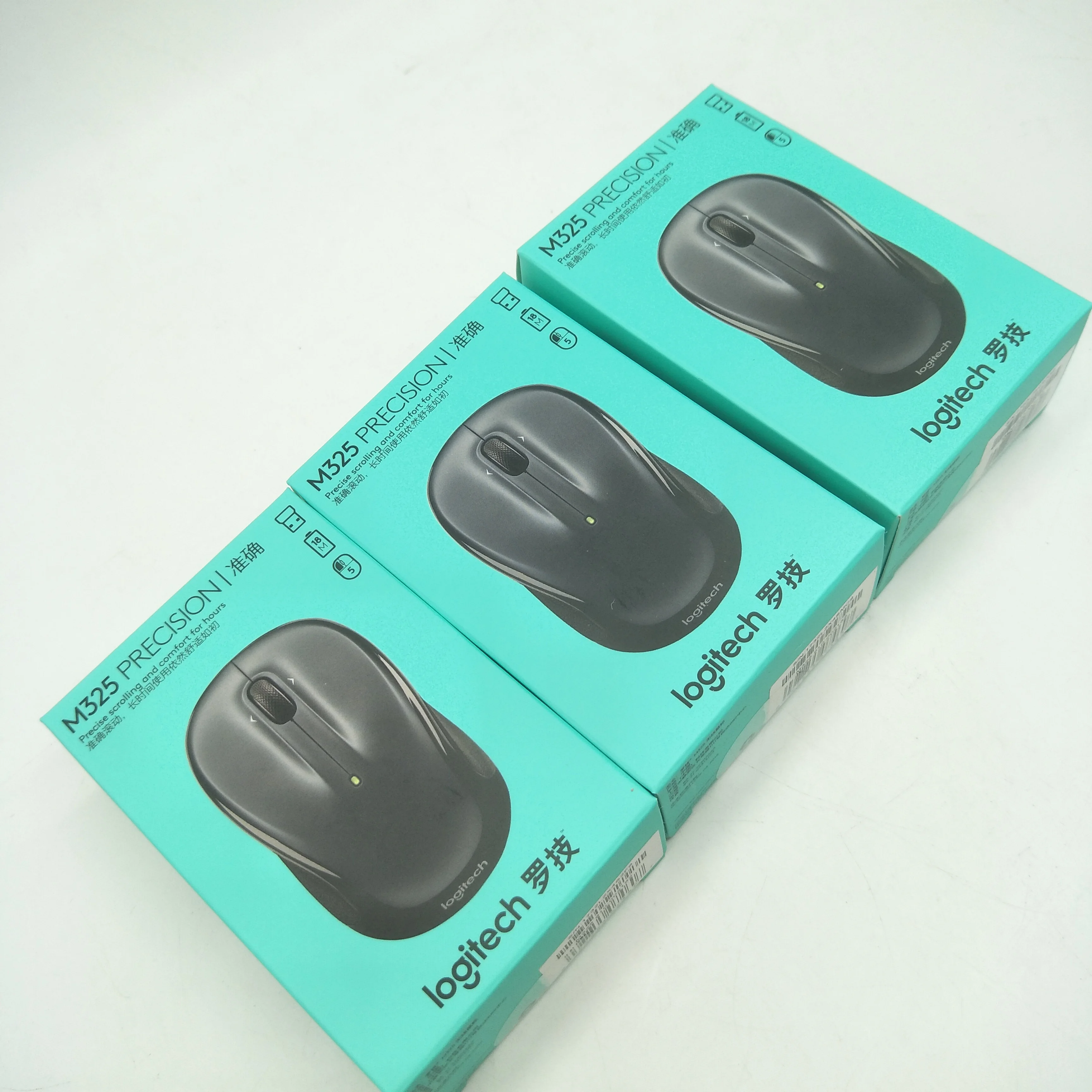 Оригинальная Черная оптическая беспроводная мышь Logitech M325 1000 точек/дюйм