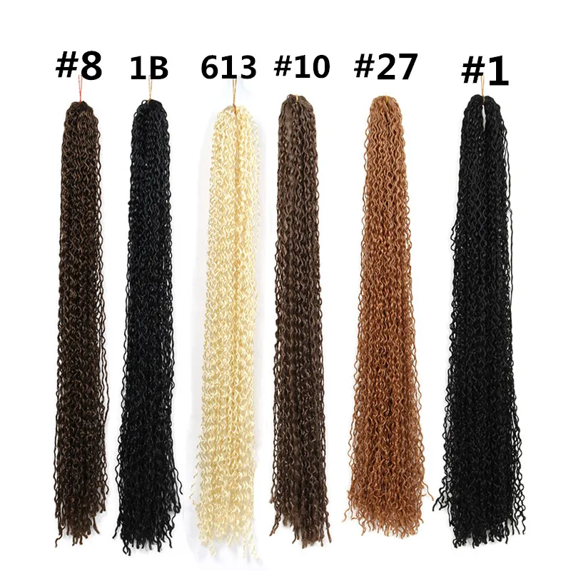 24inch synthetic knot zizi braid kinky curly braiding hair crochet braid hair