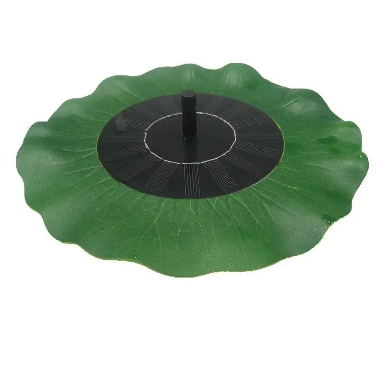 Solar floating fountain with decorative lily surround Lotus leaf solar powered fountain pump for Garden Pond