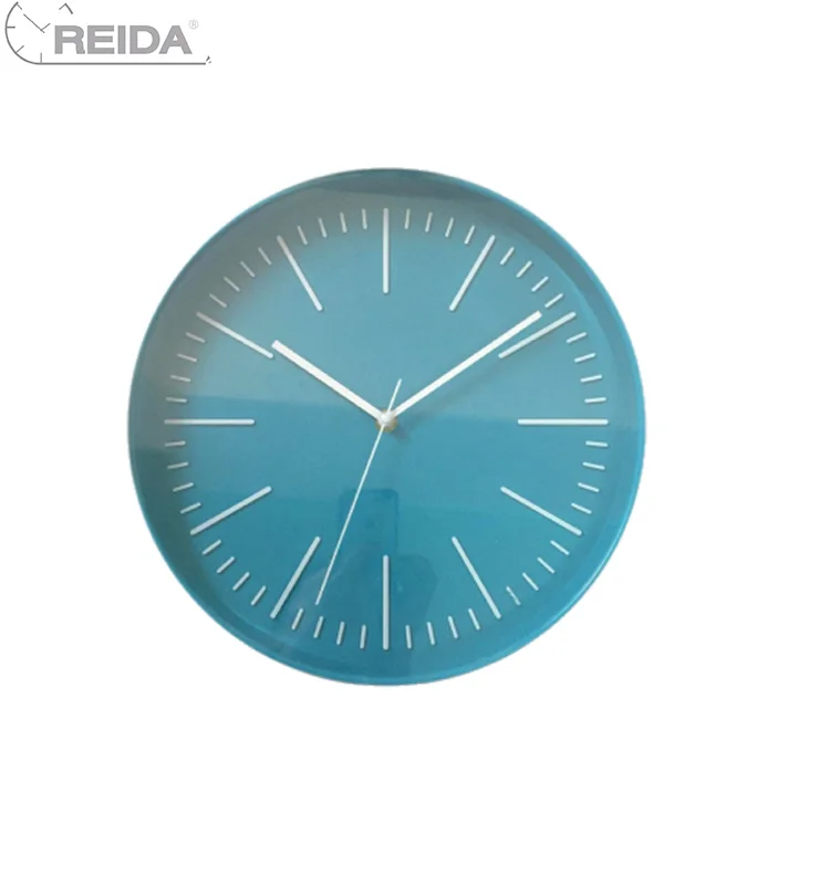 12 Inch Custom Plastic Wall Clock 3D Home Decoration Quartz Movement