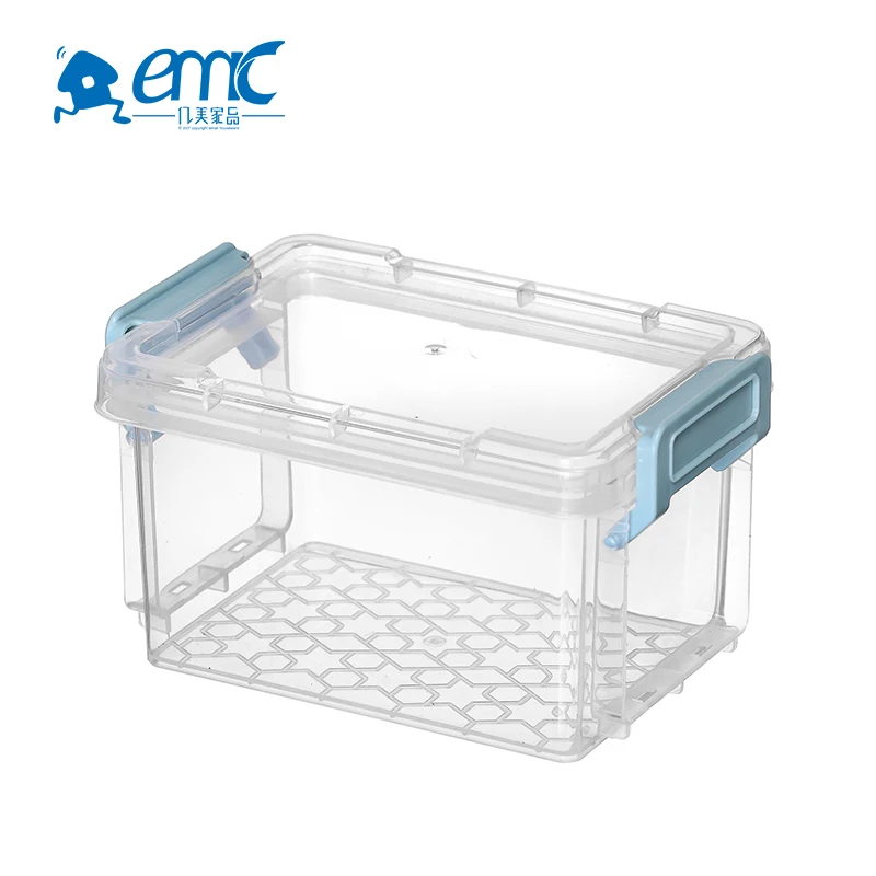 PP clear small keyway plastic desktop storage box