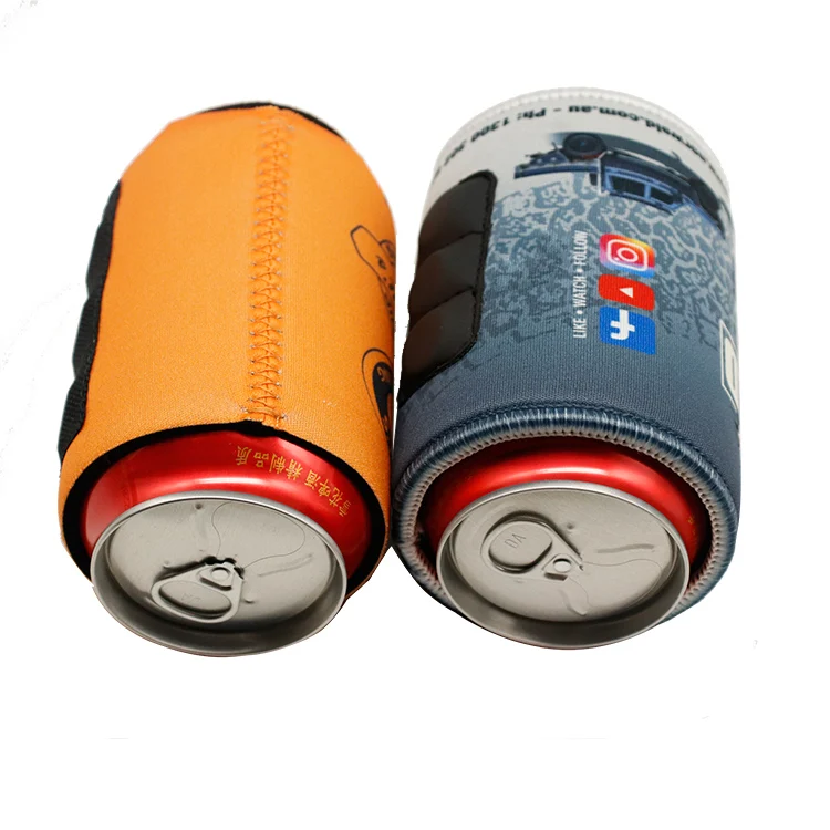 Customized Collapsible Neoprene Magnetic Stubby Holder Can Cooler