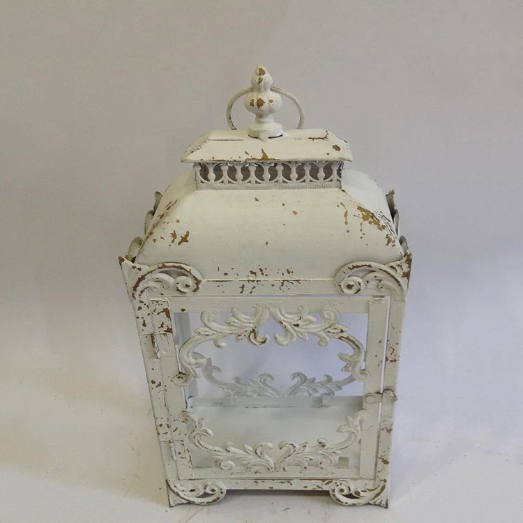 Outdoor Wrought Cast iron Candle Holder Decorative Lantern