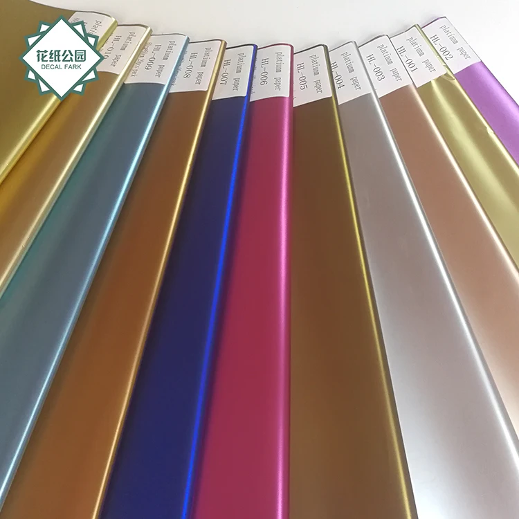 
Florist Supplies High Quality Custom Brand Name Gold Foil Flower Gift Wrapping Paper 