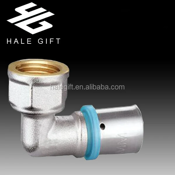 
Equal Elbow Brass Press Fittings for PEX-AL-PEX Pipes 