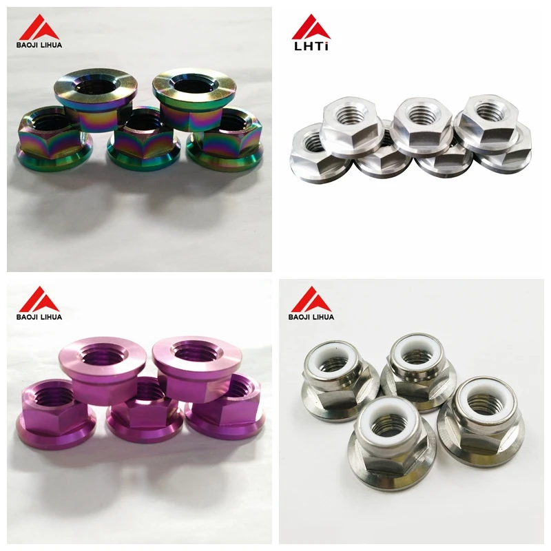 M6 M8 M10 Grade5  titanium bolts with anodizing color