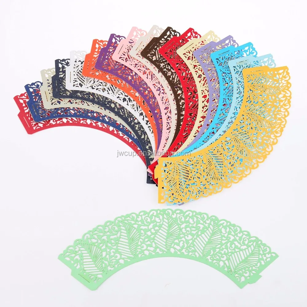 Decorations Case Classic Pearly Paper Cup Cake Wrappers Tower Lace Wrappers Cake Baking Paper Wedding Hollowing Party Decoration