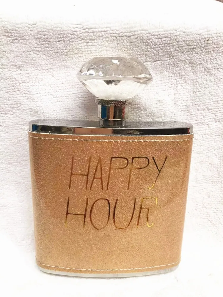 Фляга из нержавеющей стали 18/8 с алмазной крышкой