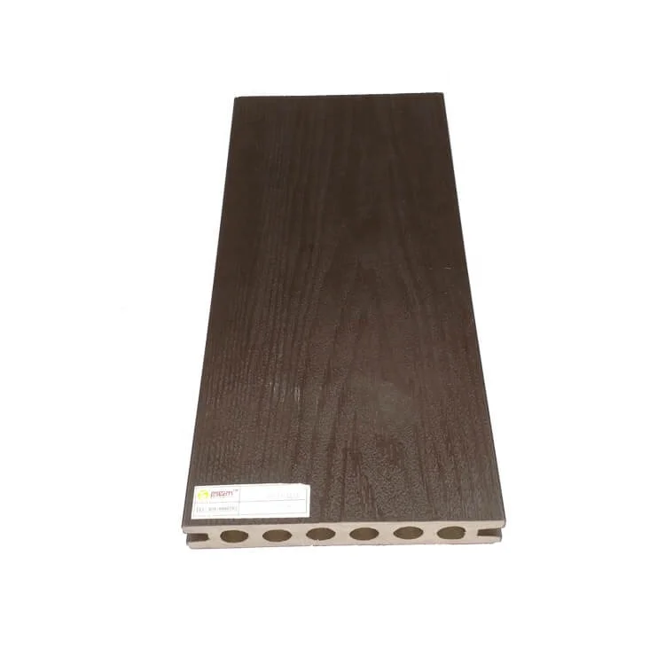 No Warping No Cracking Co - extrusion Wood Plastic Hollow WPC Decking