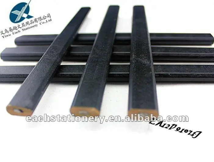 2020  hotsale 7' black paint octagonal carpenter pencil with logo available