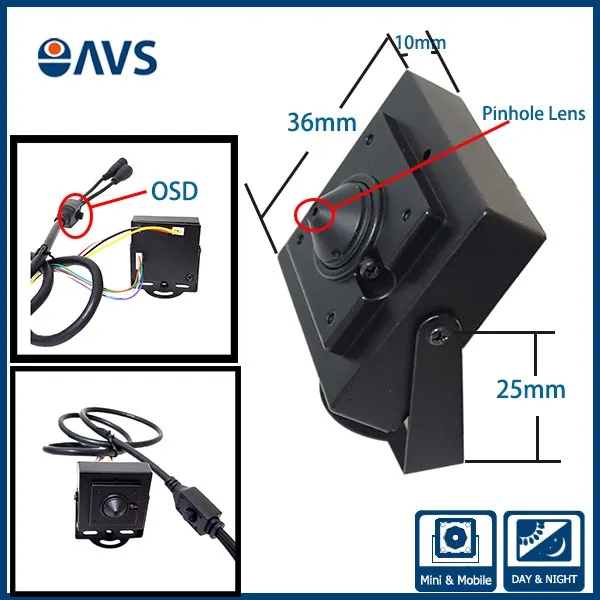 AHD/TVI/CVI/CVBS 4 in 1 HD 960P Mini ATM Image Camera CCTV Pinhole Lens Camera with OSD Cable