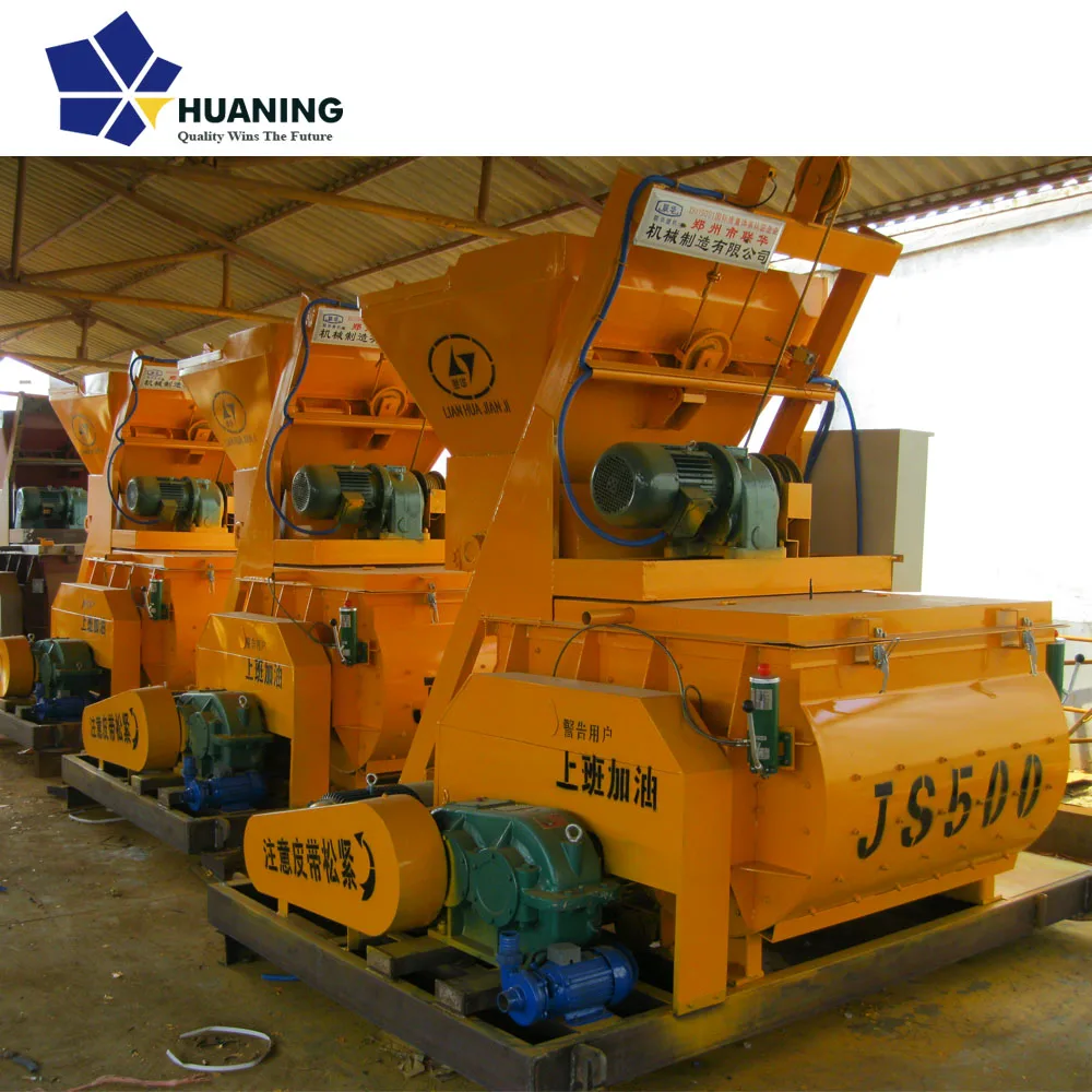 layout novel Automatic Control Concrete Mixer Machine for Sale Forced double horizontal shaft mixer