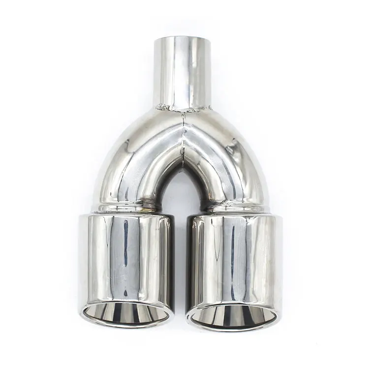 Car Exhaust dual outlet muffler