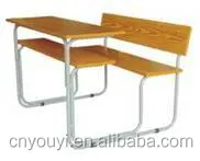 Classroom Furniture Wooden College student Table and Chair for school