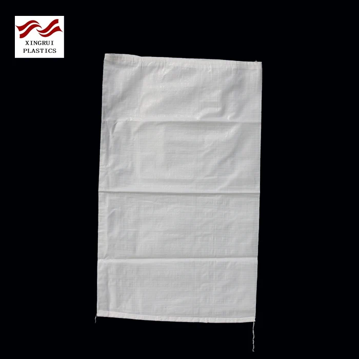 white plastic packaging sack pp woven bag for sugar salt with PE liner
