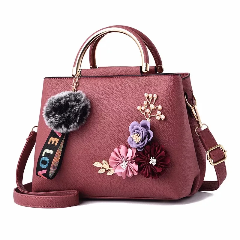 2018 New Trendy Lady Bags Rose Flower for wish Handbag in Guangzhou Bags