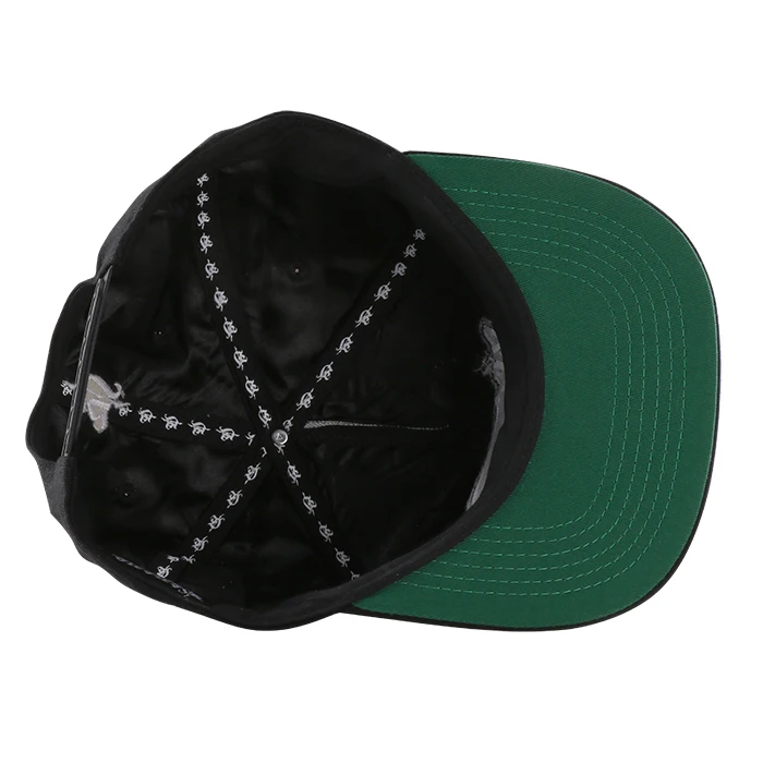 nylon strap flat brim mens embroidered 80% acrylic 20% wool snapback hats 6 panel