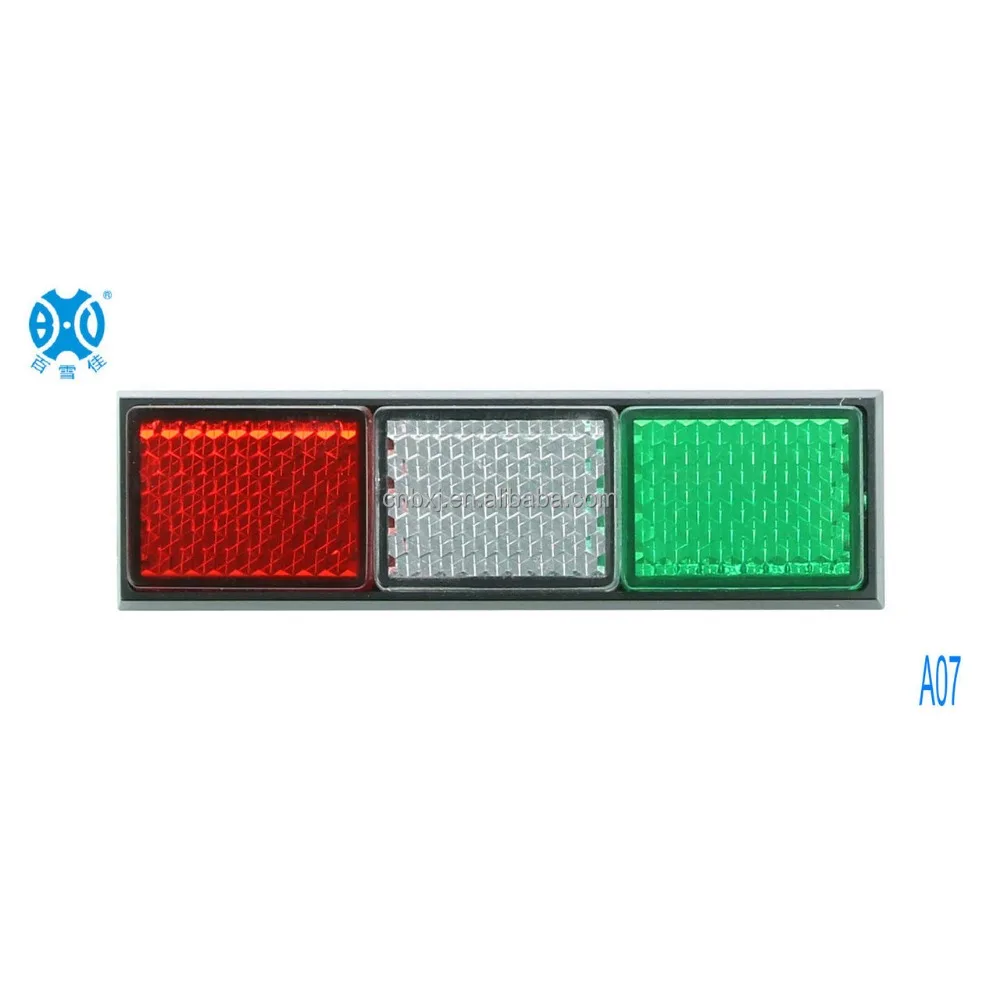 Italian flag reflector, reflex reflectors sticker with self adhesive (60547466551)