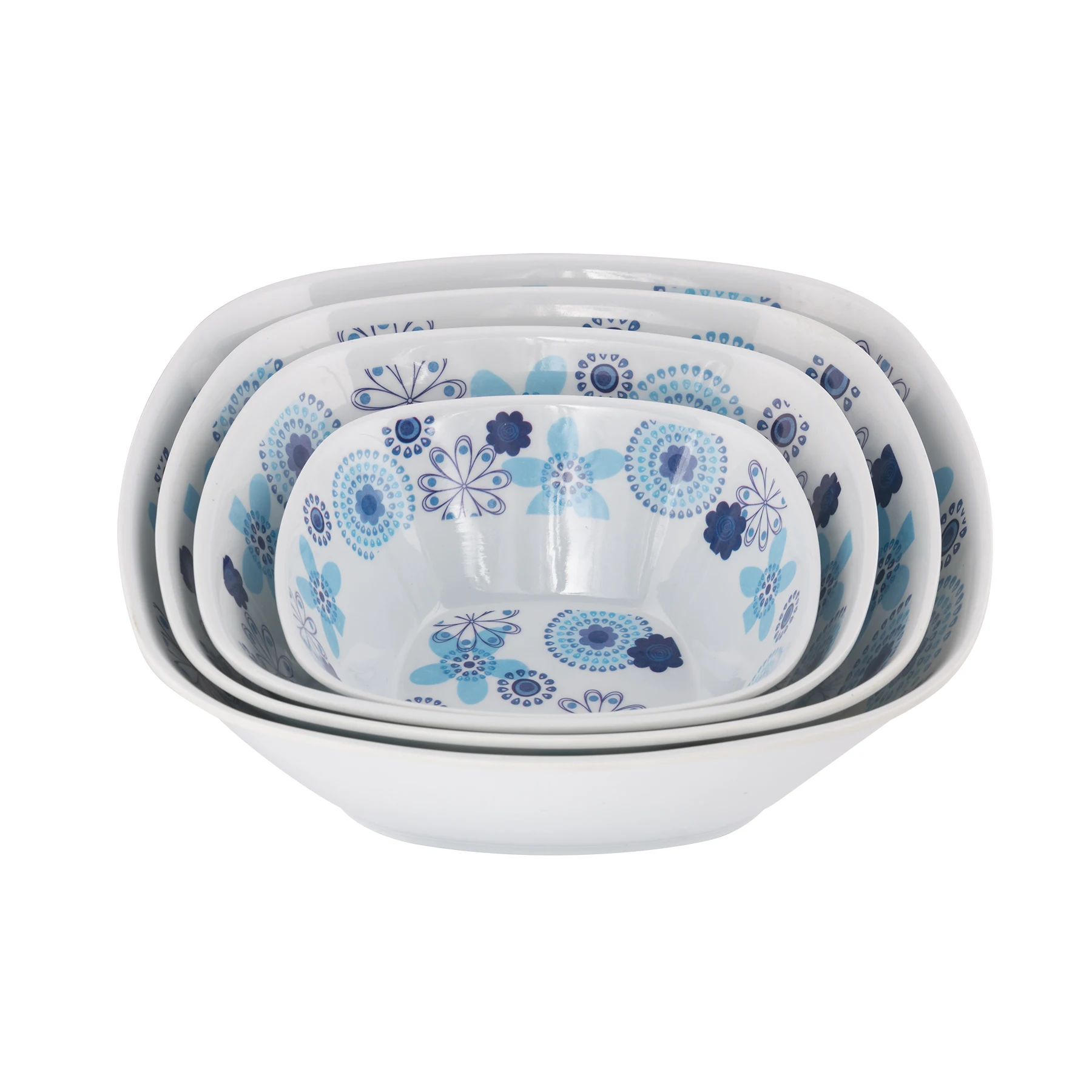 
FDA safe table top melamine dinner square shape dessert bowl 