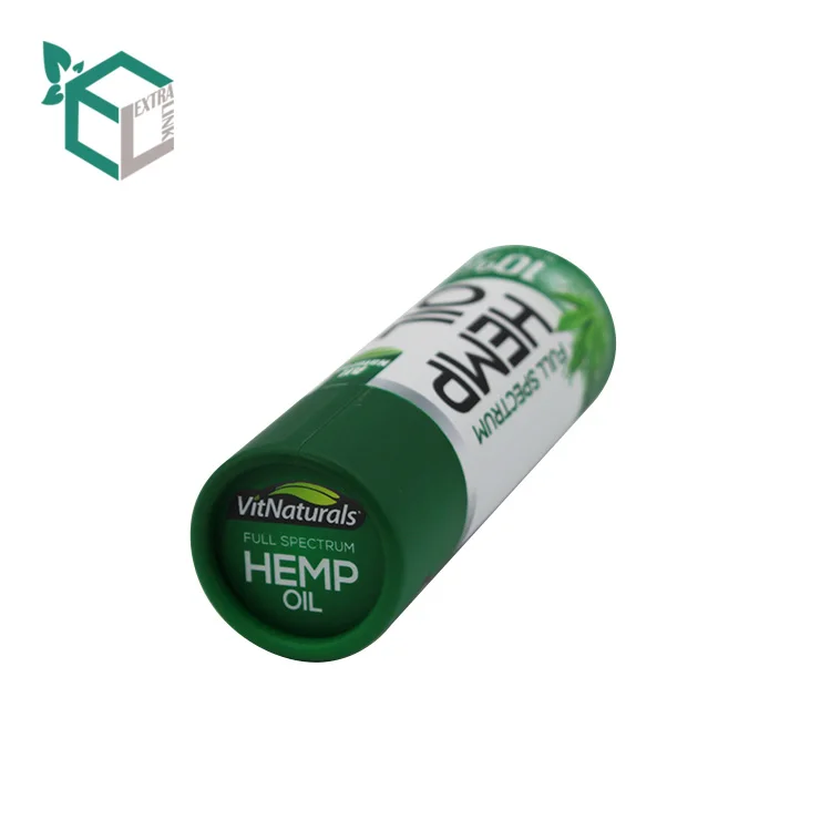 High Quality Food Grade Cylinder Paper Storage Hemp Oil Mini Box