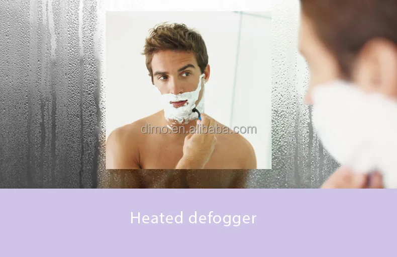 
OEM Private Label Bathroom heated backlit lamp mirror led light mirror with blue-tooth speaker 