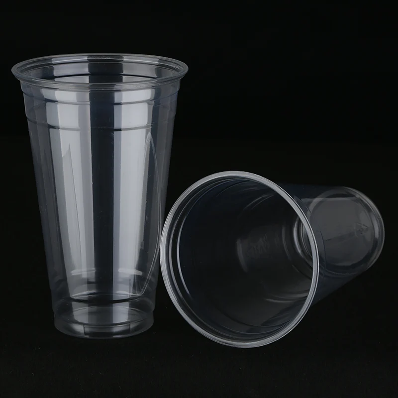 ZFCUP 10/14/16/20/24 oz 89mm Top Diameter Cheap Bubble Tea Cup with Straw Plastic Cup Custom Logo