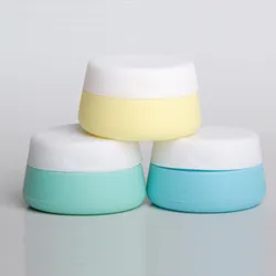 Food grade silica gel 10ml 20ml 30ml OEM empty custom drop resistance eye facial cream container dispenser packaging for sample