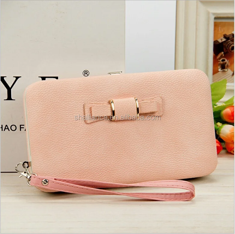 Women clutch purse new fashion wallet purse wholesale Chinese purse ladies wallet ladies pars hand set bag genuine wal