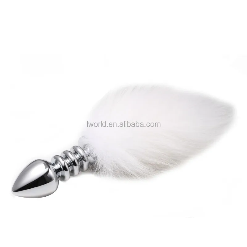 Gold Fox Tail Anal Plug Difference Length Tail Butt Plug