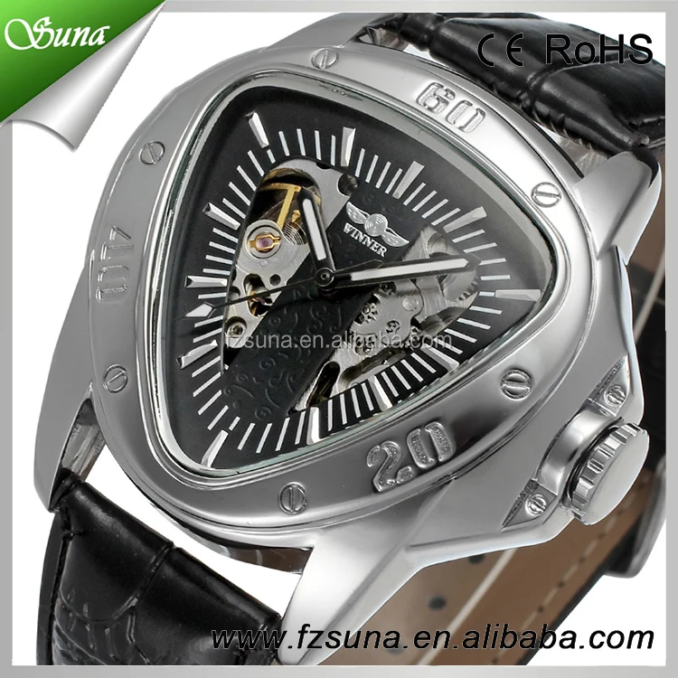 Good Price Power Reserve Triangle Shape Watch Man Type Brand Winner Original Watch