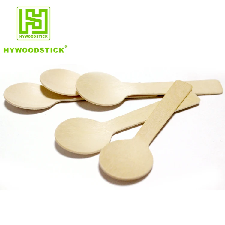 Wholesale Disposable Restaurant Wooden Cereal Ice Cream Cups And Yogurt Spoon With Lids Biodegradable