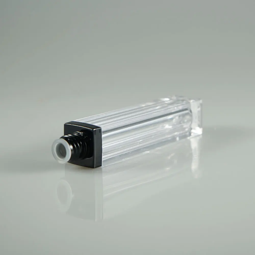 Gloss / Matte black 8ml 7ml lip tint bottle , lip gloss tube ,square lip stick container
