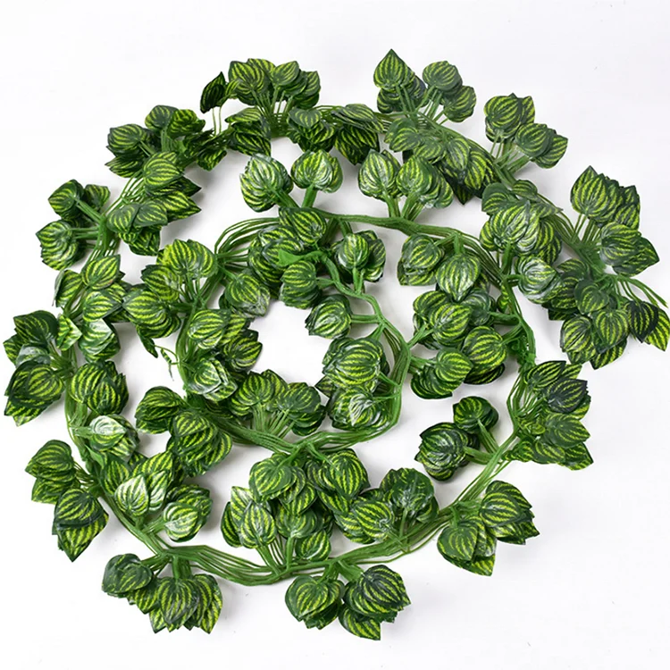 Wholesale Hanging Artificial Leaves Decorative Vines Fake ivy Vines for Outdoor Decoration