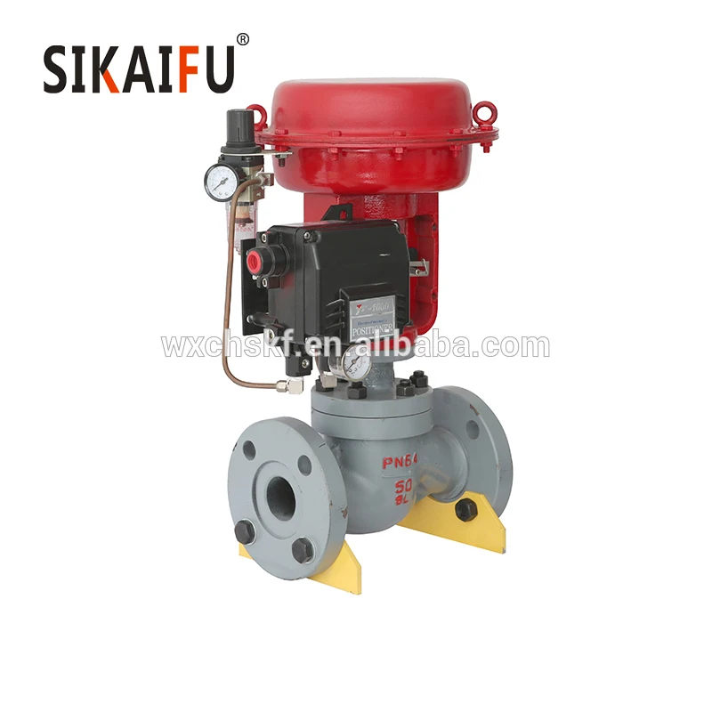 Pneumatic control valve without positioner on off type