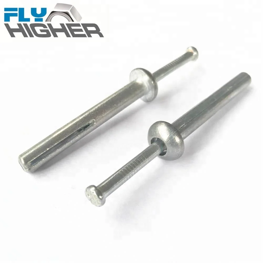 1/4x2 ZAMAC Hammer drive nail in SAFTY anchor