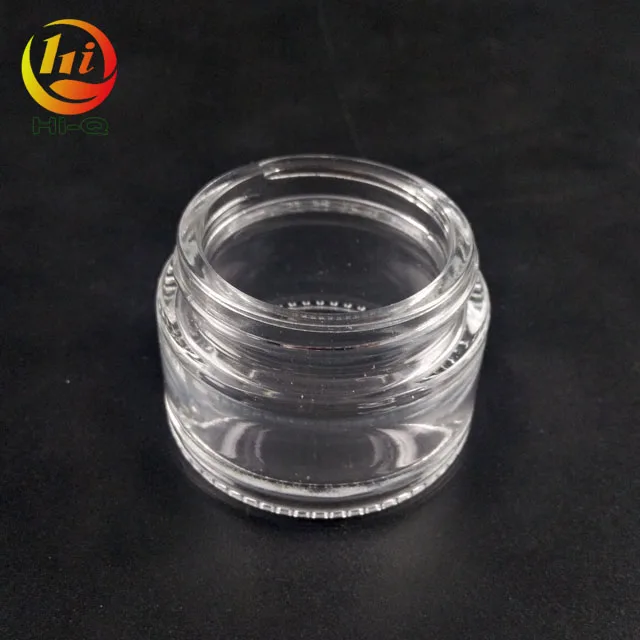 empty eye cream 5g 10g 15g 20g 30g 50g 100g round Transparent clear matte glass jar with aluminum lid for cosmetics